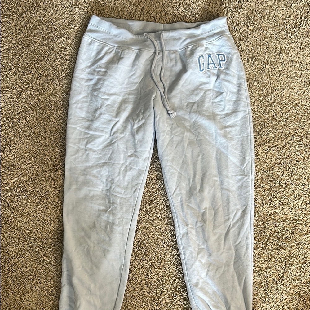 GAP Baby Blue Sweatpants Elastic Waistband Joggers Low rise